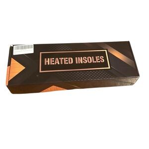 Heated Insoles in Black and Orange